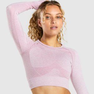 Gymshark FLEX SPORTS LONG SLEEVE CROP TOP